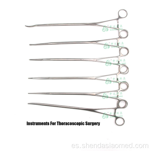 Vats Curved Tijeras Thoracoscopic Instrumentos rectos